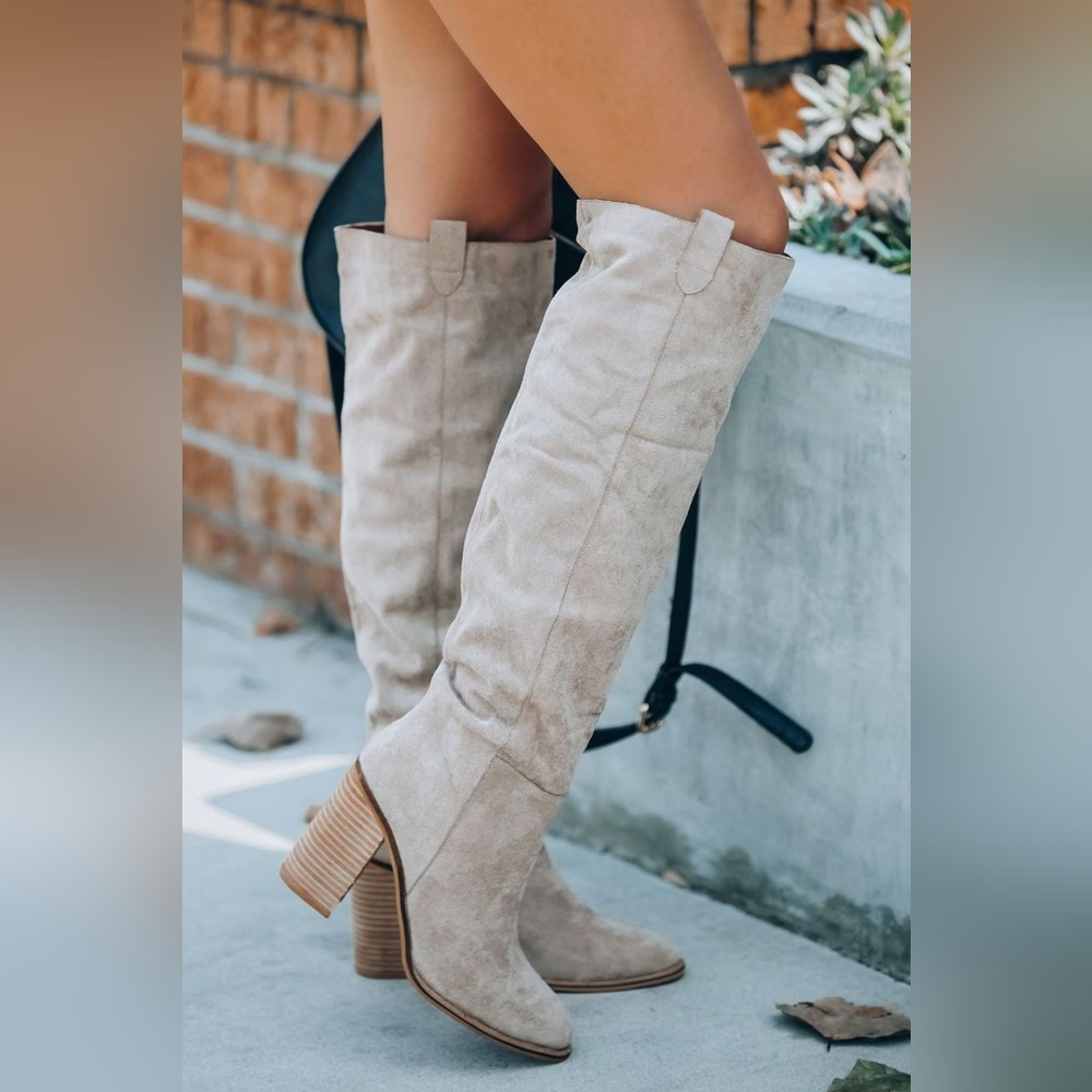 VICI Grey Saint Slouch Boots NWT